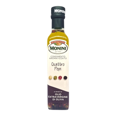 Monini Oliwa z Oliwek Extra Vergine Aromatyzowana Cztery Pieprze 250 ml